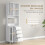 Homcom Alacena de Cocina Blanco 60 x 35 x 180 cm 7