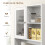 Homcom Alacena de Cocina Blanco 60 x 35 x 180 cm 8
