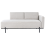 Beliani Chaise Longue SAVASSE Faux Linen Light Grey 1