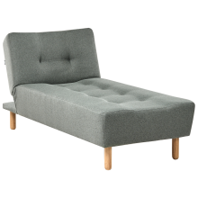 Chaise Longue ALSTEN Fabric Green
