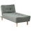 Beliani Chaise Longue ALSTEN Fabric Green 1