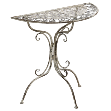 Bistro Table NURRA 80 cm 36 cm Metal Grey