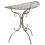 Beliani Bistro Table NURRA 80 cm 36 cm Metal Grey 1