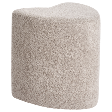 Pouffe SCOTIA Chenille Light Brown