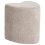 Beliani Pouffe SCOTIA Chenille Light Brown 1