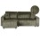 Beliani Corner Sofa Bed ABACKA with Storage Corduroy Green Right Hand 1