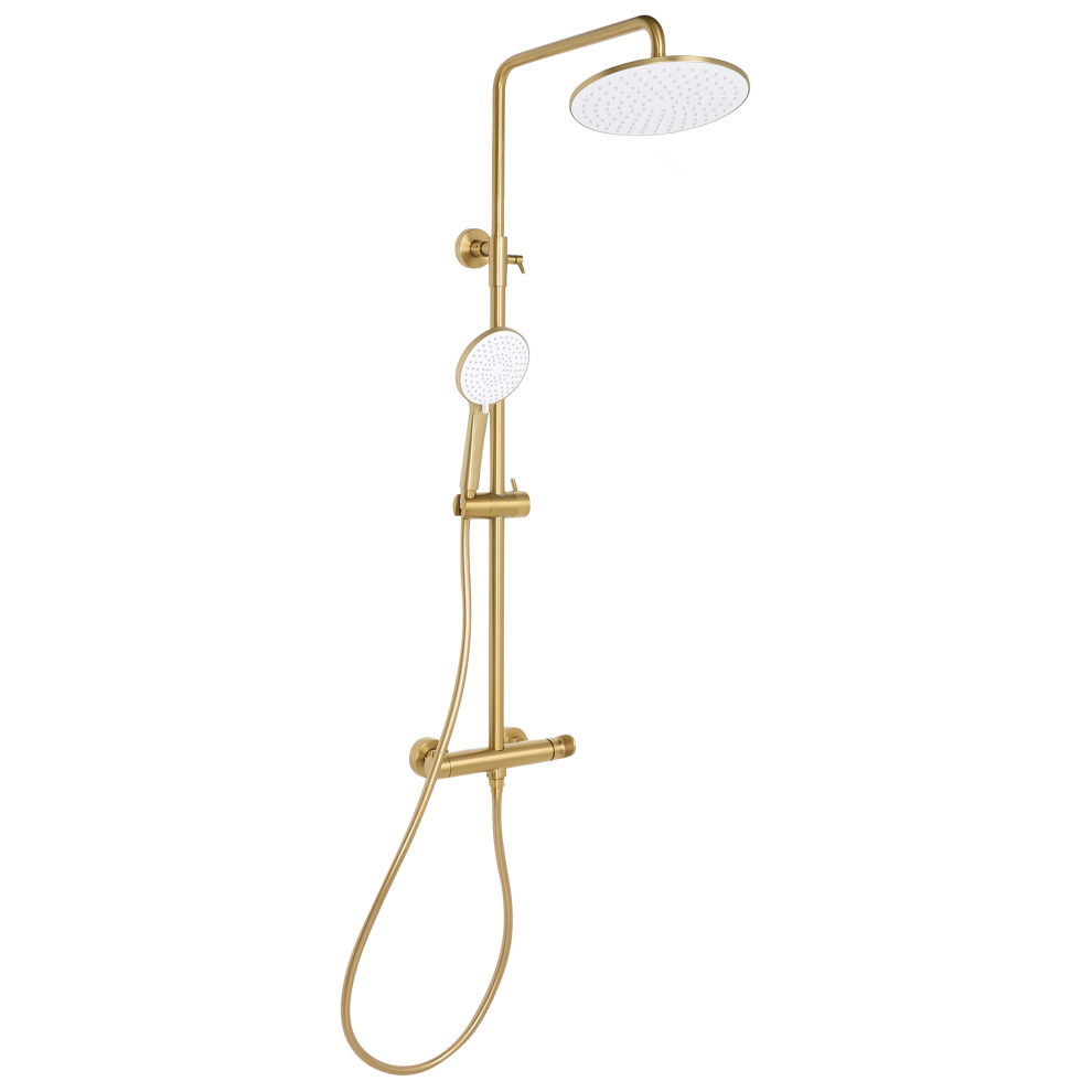 Photos - Other Bathroom Accessories Beliani Mixer Shower Set with Rainshower CATAMARCA Gold 