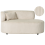 Beliani Left-Hand Chaise Longue VANVEY Corduroy Light Beige 1