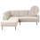 Beliani Corner Sofa 4 Seater BREDA Corduroy Beige Right Hand 1