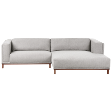Corner Sofa 4 Seater VENG Fabric Grey Left Hand