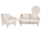 Beliani Living Room Set 3 Seater EIBY Boucle Beige 1