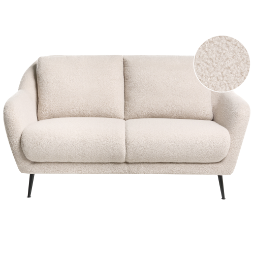 Beliani Sofa 2 Seater EIBY Boucle Beige