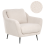Beliani Armchair EIBY Boucle Beige 1