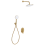 Beliani Concealed Shower Set with Rainshower TINGUIRIRICA Gold 1
