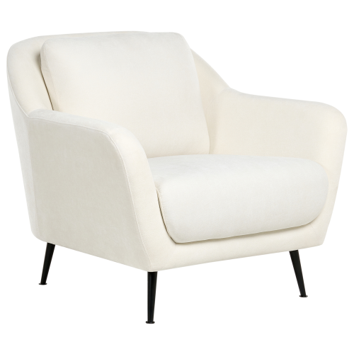 Beliani Armchair EIBY Chenille White