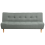 Beliani Sofa Bed 3 Seater ALSTEN Fabric Green 1