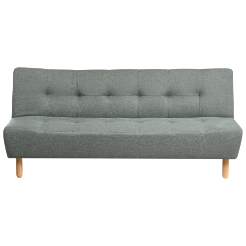 Beliani Sofa Bed 3 Seater ALSTEN Fabric Green