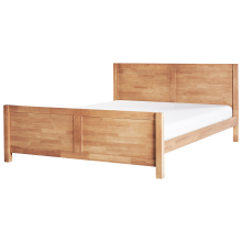 Bed Wood CHAMPAGNAT 180 x 200 cm (EU Super King) Light Brown