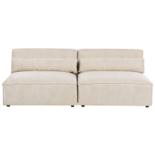 Modular Sofa 2 Seater HELLNAR Velvet Light Beige