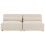 Beliani Modular Sofa 2 Seater HELLNAR Velvet Light Beige 1