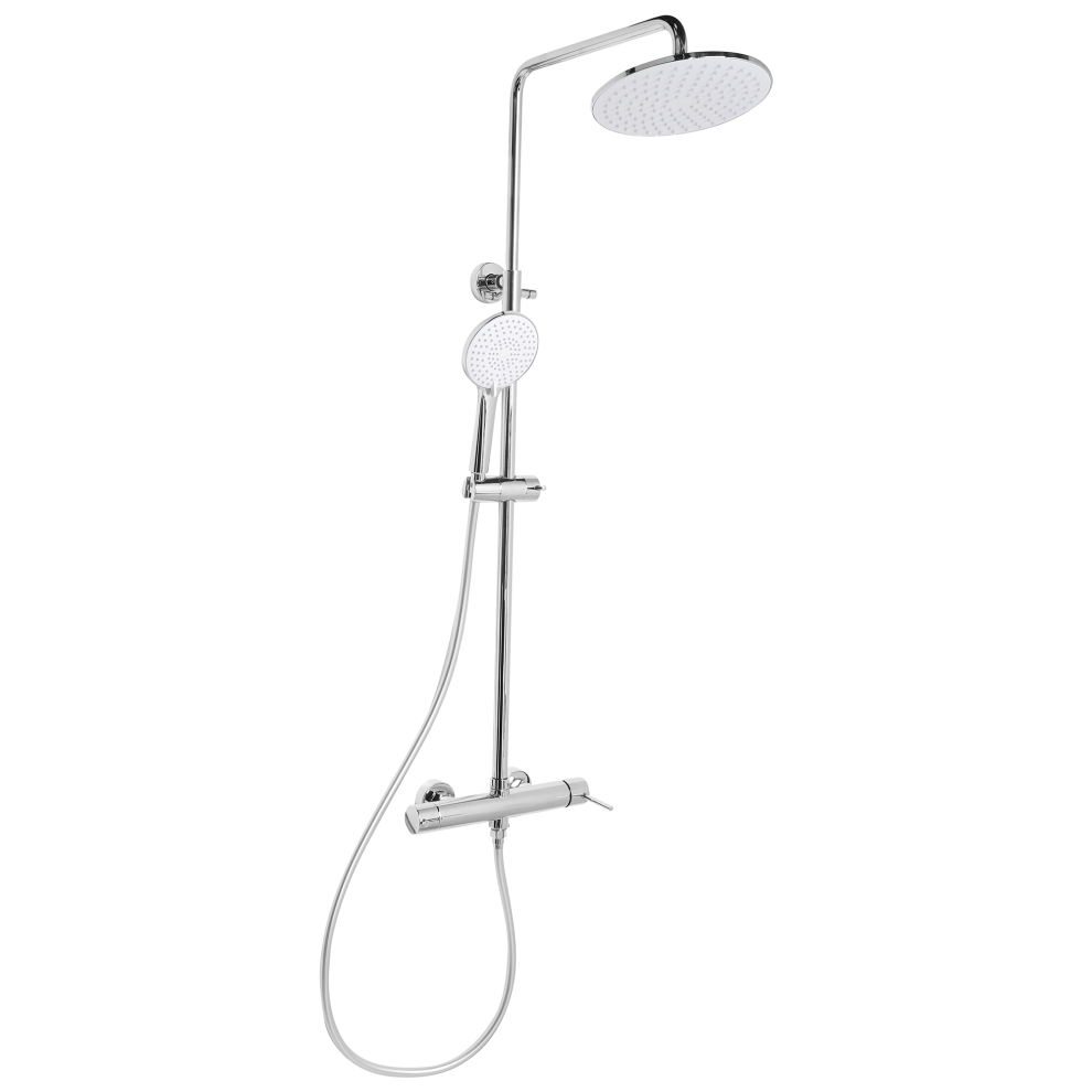 Photos - Other Bathroom Accessories Beliani Mixer Shower Set with Rainshower PUYEHUE Silver 
