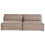 Beliani Modular Sofa 2 Seater HELLNAR Fabric Light Brown 1