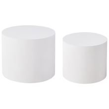 Set of 2 Coffee Tables MANTI White