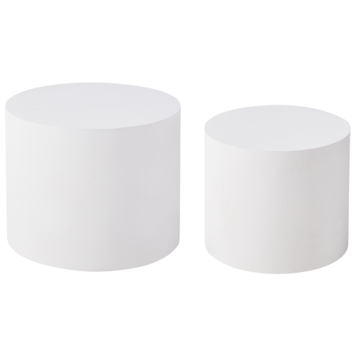 Beliani Set of 2 Coffee Tables MANTI White