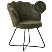 Armchair LOVELOCK Boucle Dark Green