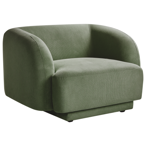Beliani Armchair SKJANES Fabric Green