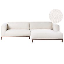 Corner Sofa 4 Seater VENG Boucle Off-White Left Hand