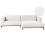 Beliani Corner Sofa 4 Seater VENG Boucle Off-White Left Hand 1