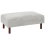 Beliani Ottoman HOLT Fabric Light Grey 1
