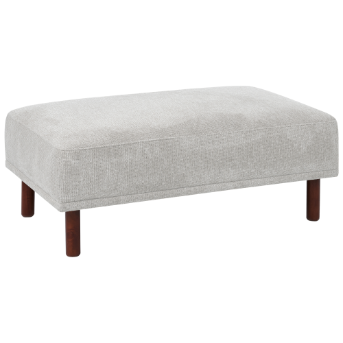 Beliani Ottoman HOLT Fabric Light Grey
