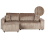 Beliani Corner Sofa Bed ABACKA with Storage Corduroy Light Brown Right Hand 1