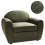 Beliani Armchair ELLEDE Boucle Dark Green 1