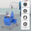 Homcom Carro de Limpieza Azul 72 x 49.5 x 95 cm 7