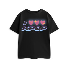 (3-4 Years) Show Me The Merch Short Sleeved T-Shirt (Girls Black)