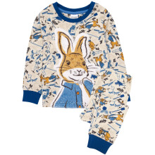 (2-3 Years) Peter Rabbit Long Sleeve Long Leg Pyjama Set (Boys Blue)