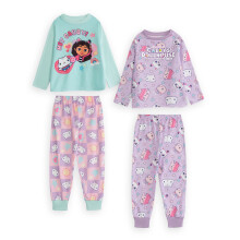 (6-7 Years) Gabby's Dollhouse Long Sleeve Long Leg Pyjama Set (Girls Multicoloured)