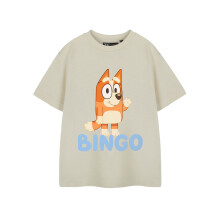 (18-24 Months) Bluey Short Sleeved T-Shirt (Unisex Kids Beige)