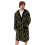 (XX-Large) Nirvana Hooded Bathrobe (Mens Black) 1