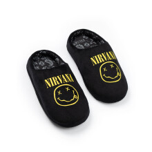 (2 UK Child) Nirvana Mule Slippers (Unisex Kids Black)