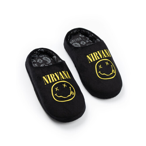 (5 UK Child) Nirvana Mule Slippers (Unisex Kids Black)
