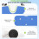 Homcom Silla para Ducha Azul 48.5 x 33 x 51.5 cm 10