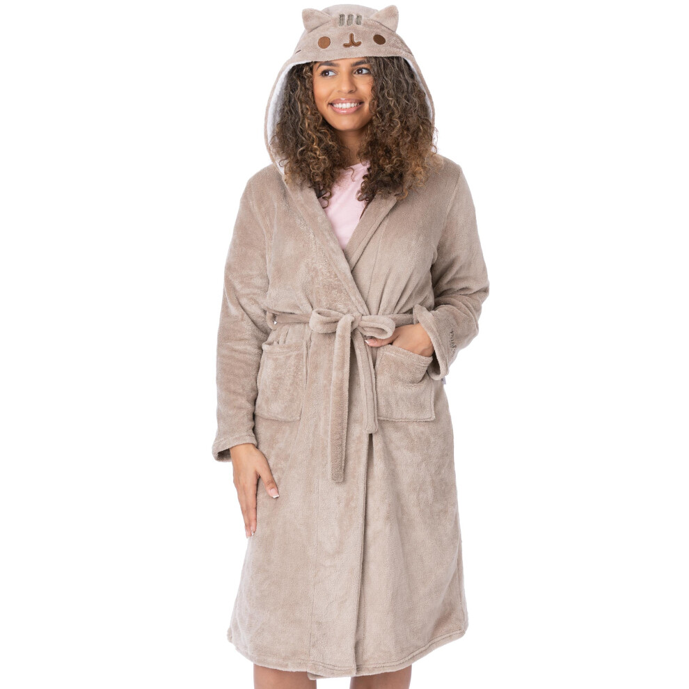 Pusheen (Large) Hooded Bathrobe (Womens Brown)