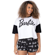 (Large) Barbie Short Sleeve Short Leg Pyjama Set (Womens Multicoloured)