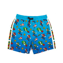 (11-12 Years) Nintendo Super Mario Swim Shorts (Boys Blue)