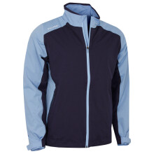 (M, Peacoat/Mountain Bluebird) Callaway Mens Stormlite lll Waterproof SwingTech Full Zip Golf Jacket
