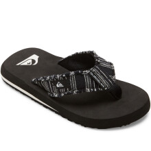(1 UK, Black 1) Quiksilver Boys Kids Monkey Abyss Summer Beach Sandals Flip Flops Thongs